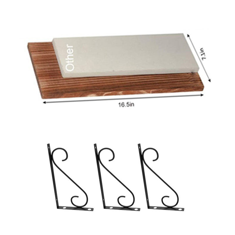001-ZJ-MJ1 3-Tier Wooden Storage Shelf Wall-Mounted Metal Storage Holder, Multilayer Plant Stand 001-ZJ-MJ1 3-Tier Wooden Storage Shelf Wall-Mounted Metal Storage Holder, Multilayer Plant Stand